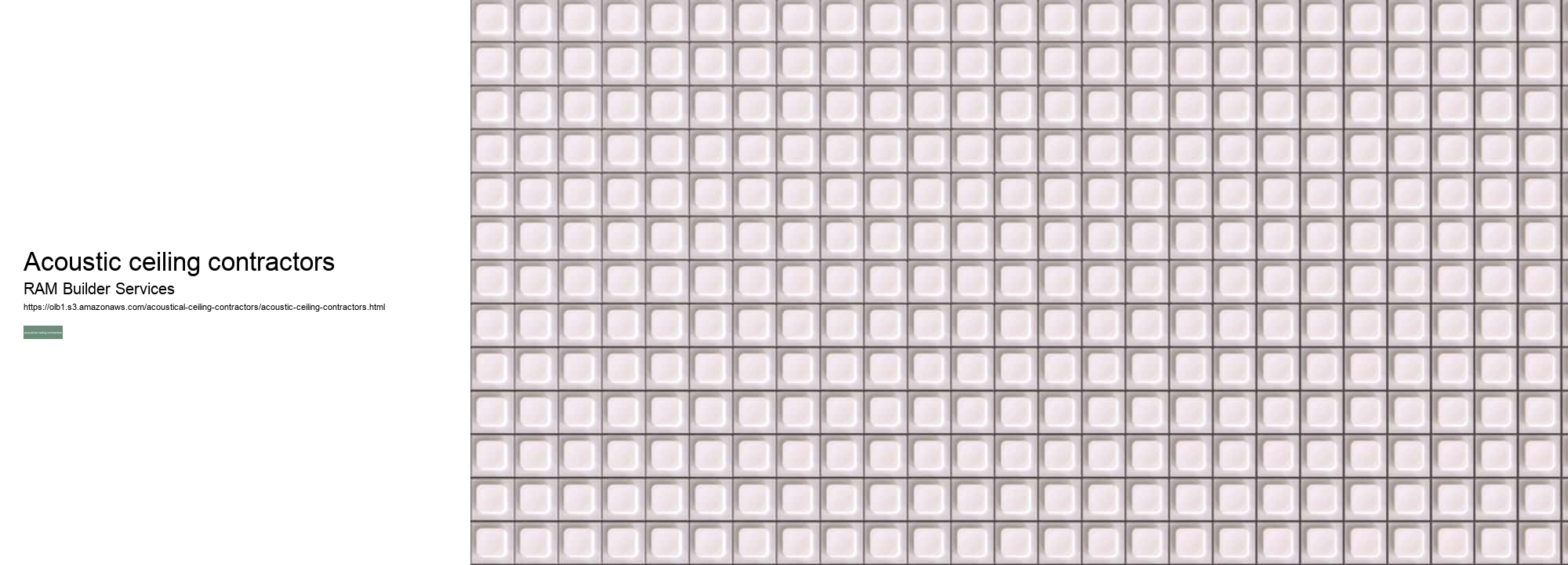 acoustic ceiling contractors