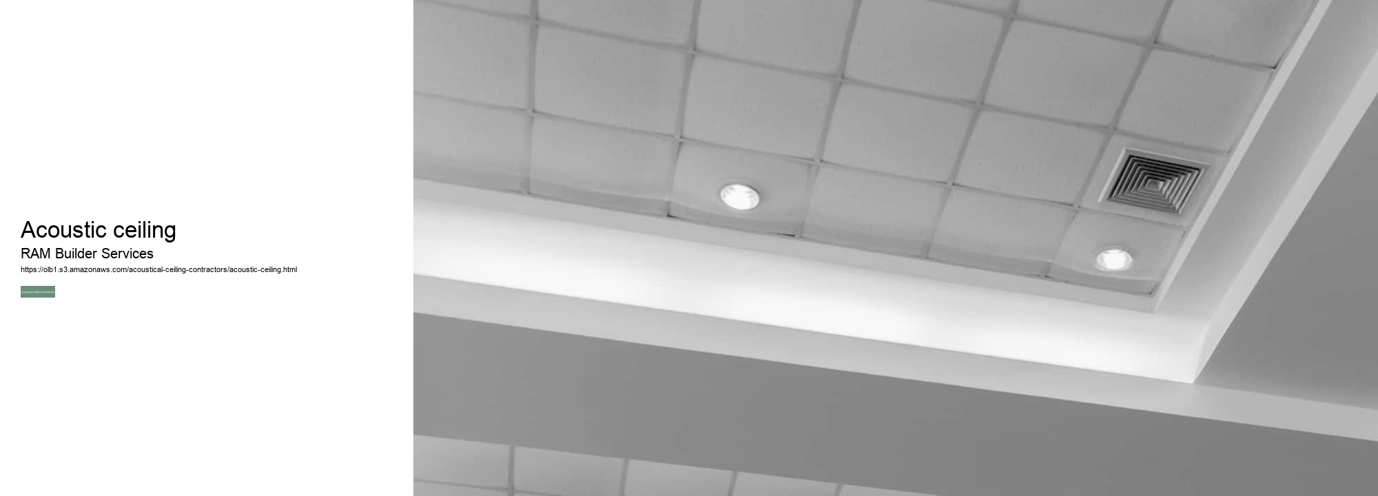 acoustic ceiling