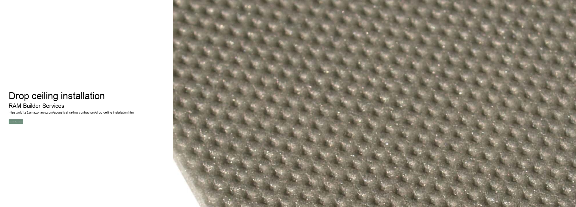 drop ceiling installation