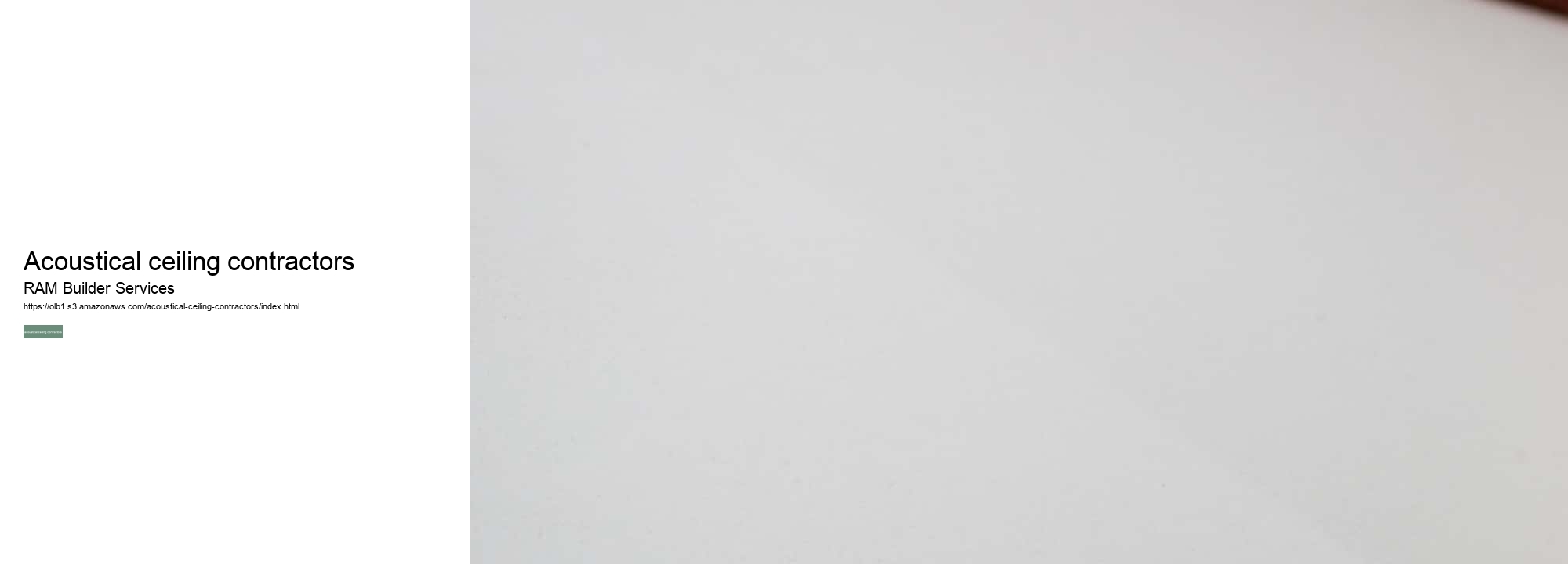 acoustical ceiling contractors