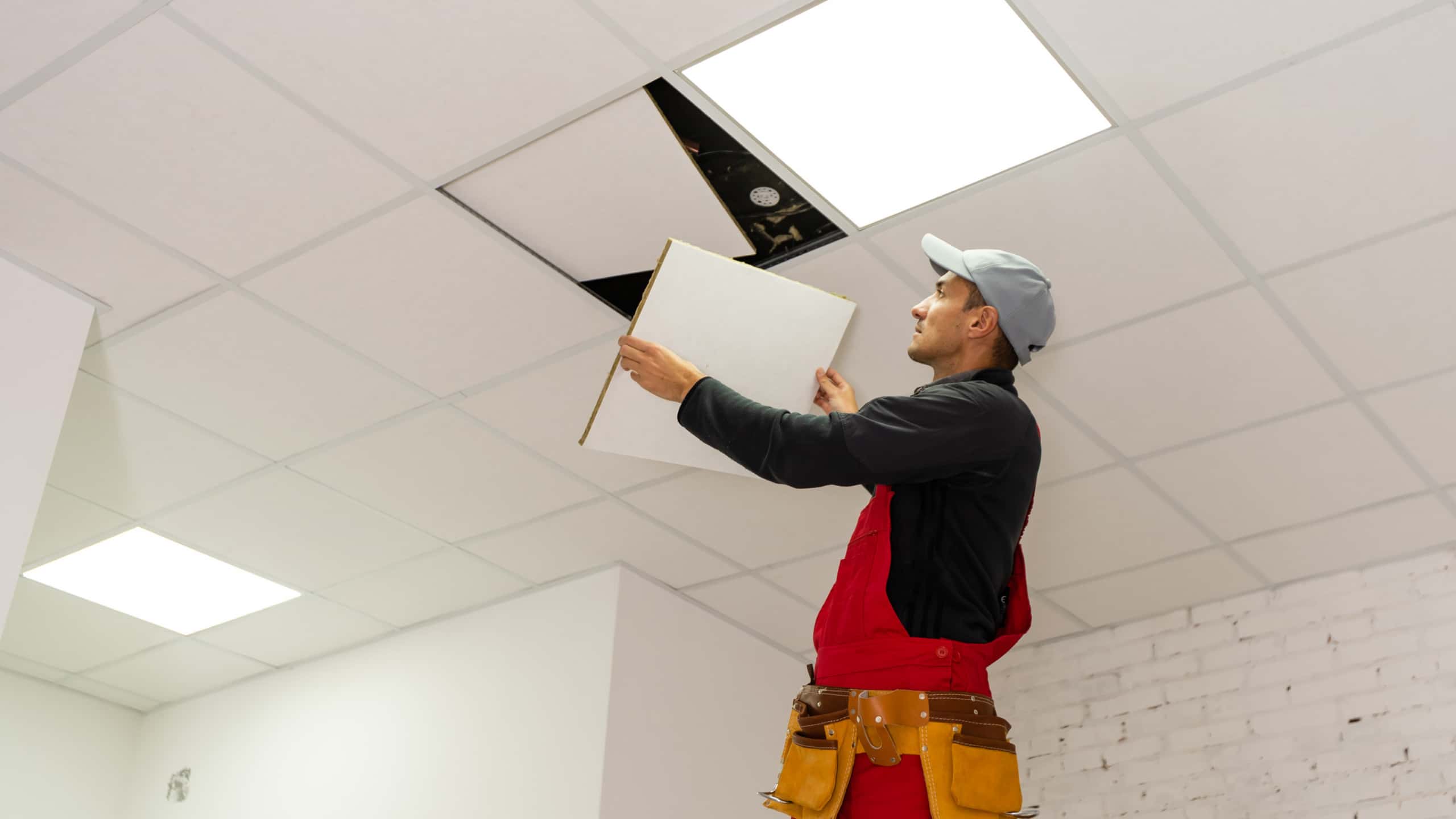 acoustic ceiling installation