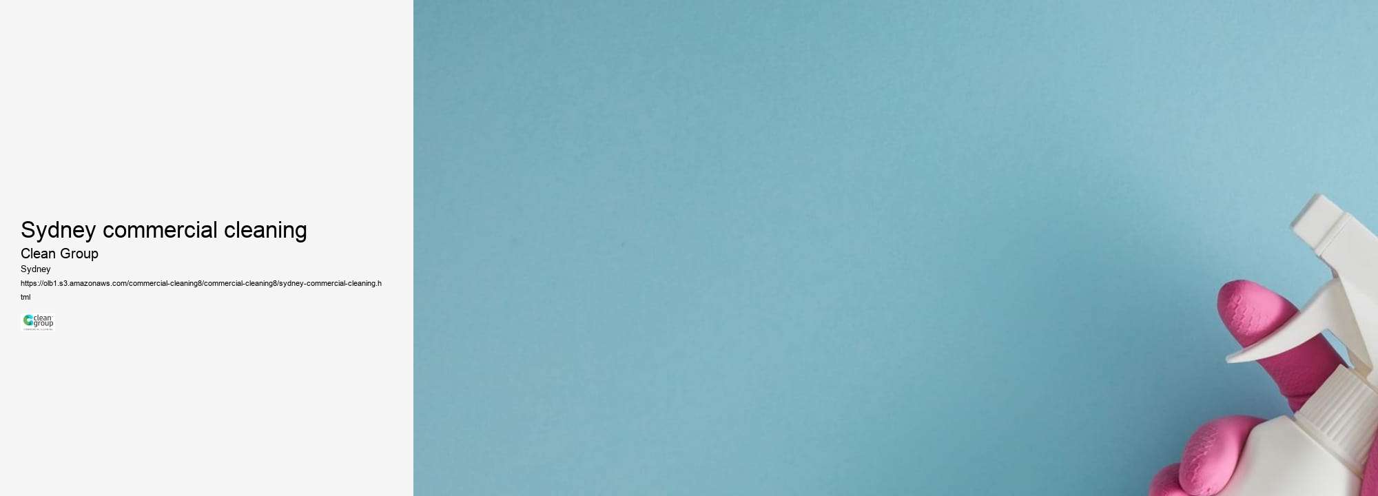 Sydney commercial cleaning