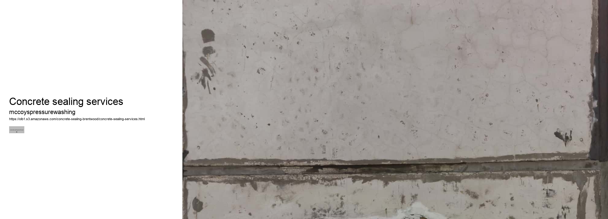 concrete sealing services