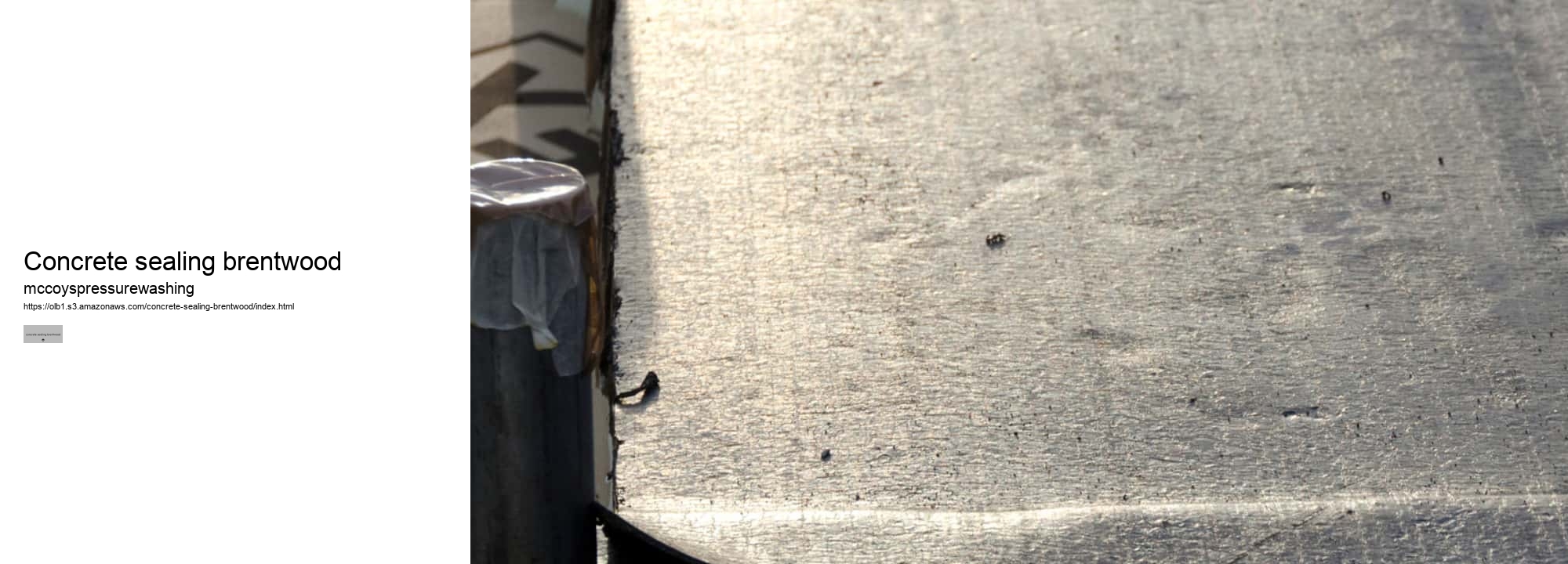 concrete sealing brentwood