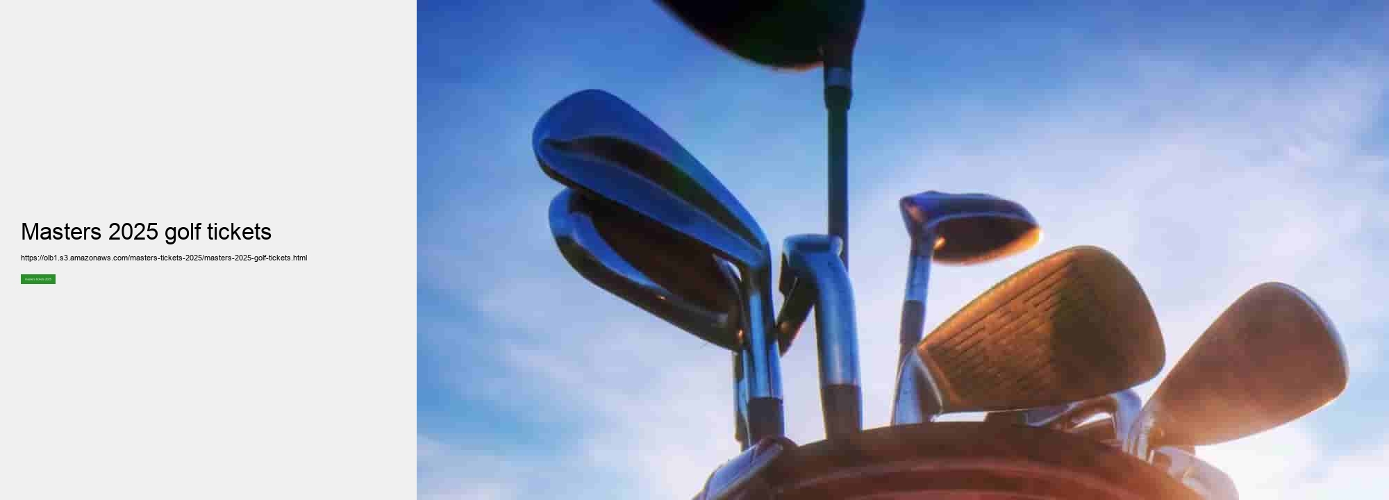 masters 2025 golf tickets