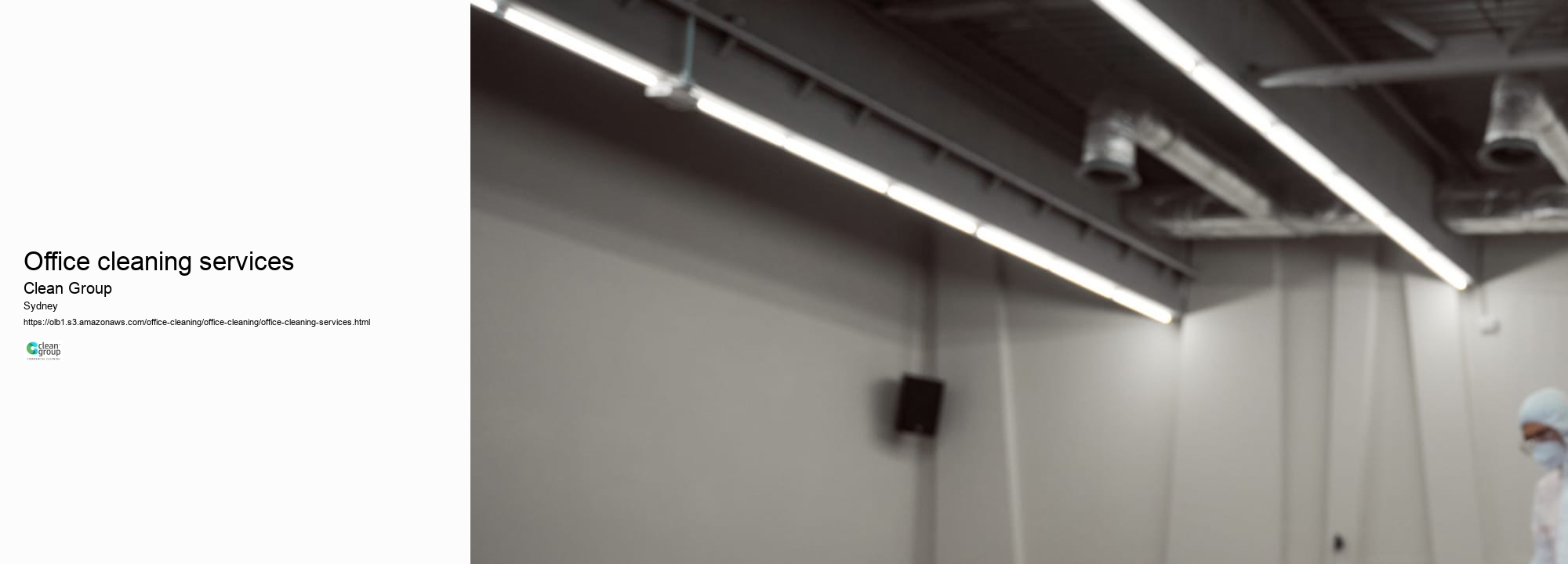 Office cleaning services