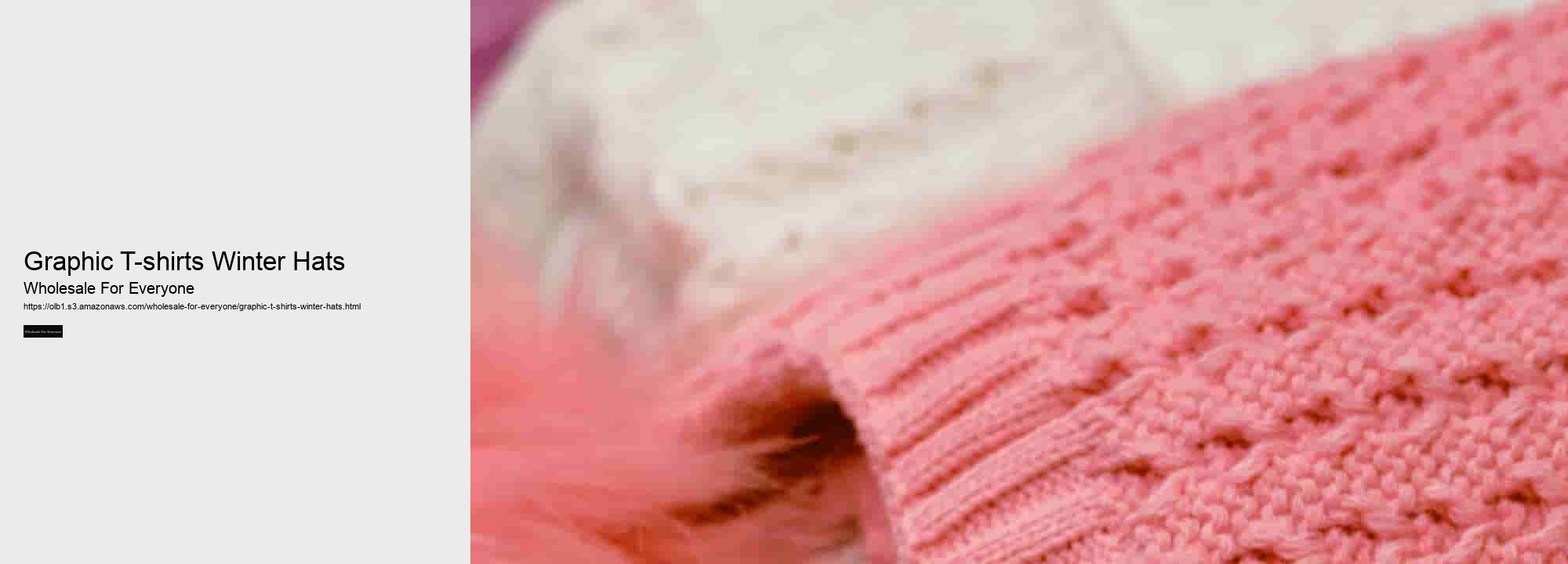 Graphic T-shirts Winter Hats